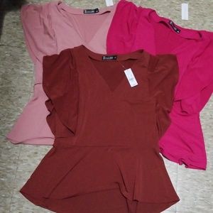 Bundle of NEW YORK & COMPANY peplum tops